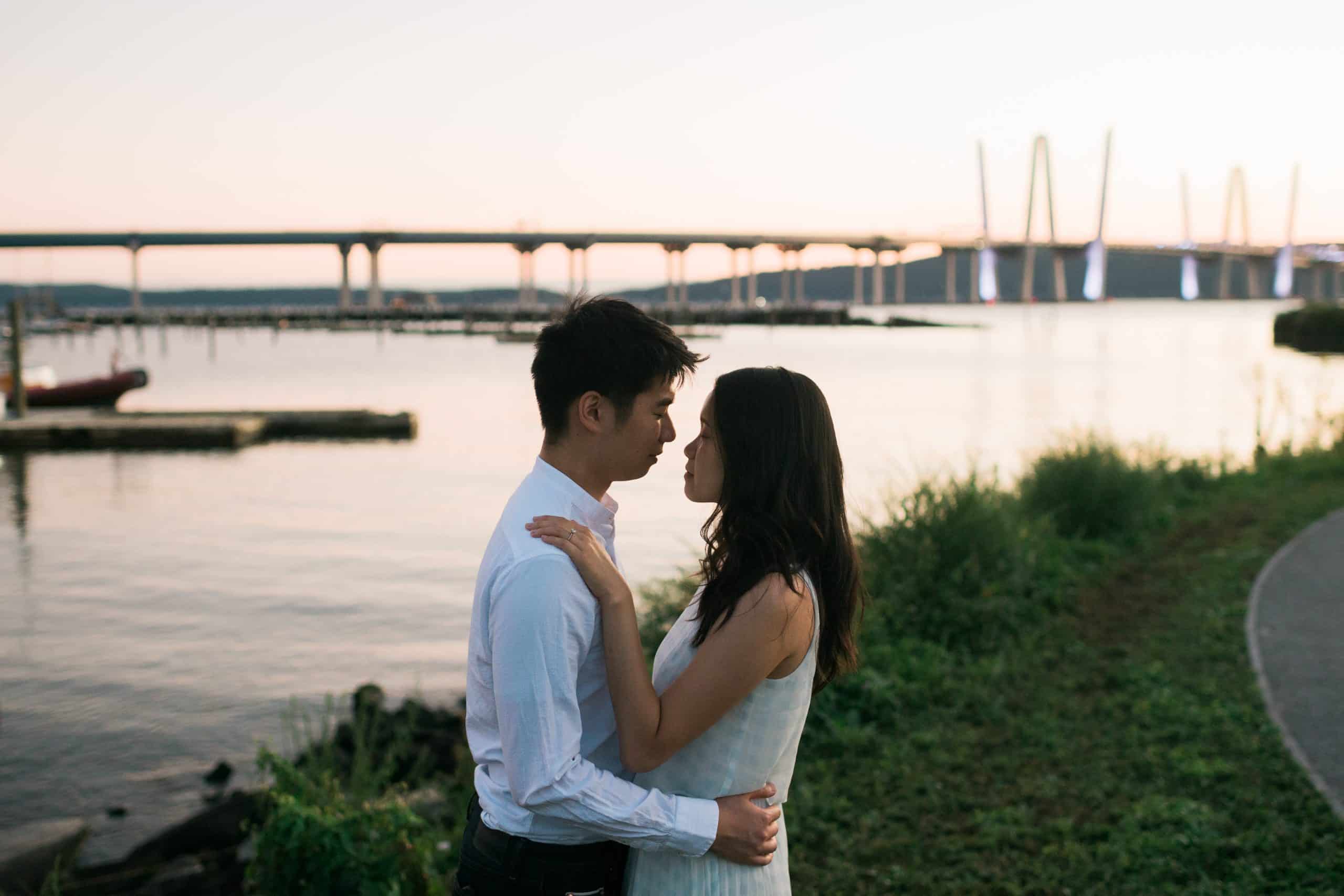 Rockefeller State Park engagement session in Westchester, captured by fun NYC wedding photographer Ben Lau.