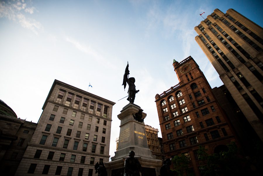 Old Montreal. Captured by awesome New York City wedding photographer Ben Lau.