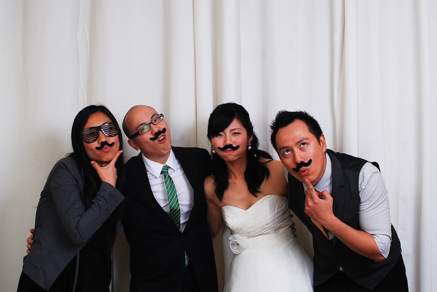 Photo Booth picture from Yulan and Herbie's wedding day in Princeton, NJ with photographers Ben and Karis Lau of Ben Lau Photography.