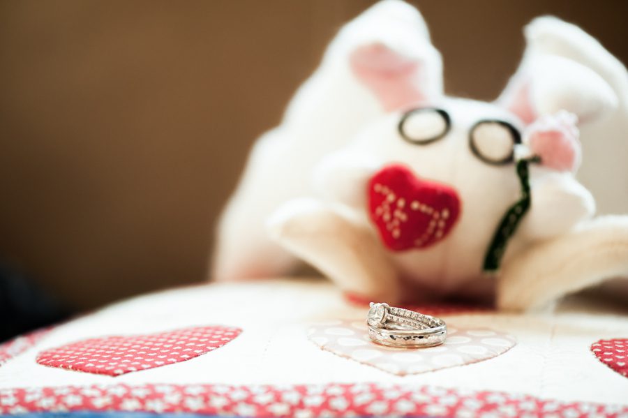Hae-Yoon and Bernard's wedding rings. Captured by awesome New York City Wedding Photographer Ben Lau.