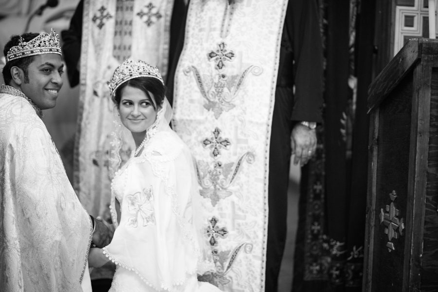 Coptic Christian wedding ceremony. Captured by awesome NJ wedding photographer Ben Lau.