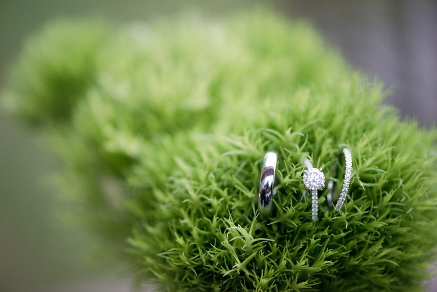 Wedding rings captured by awesome NJ wedding photographer Ben Lau.