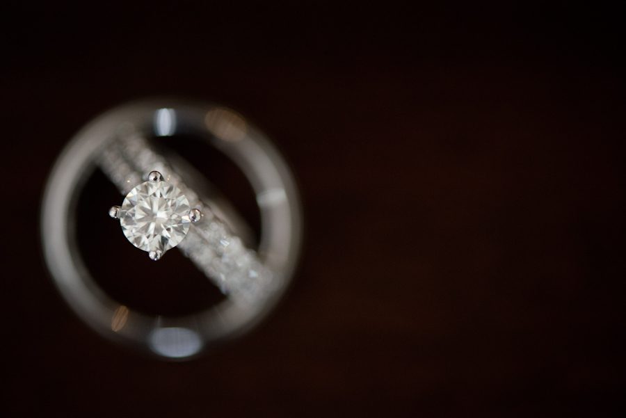 Wedding rings from Patrice and Josh's wedding day at The Manor in West Orange. Captured by best NJ wedding photographer Ben Lau.