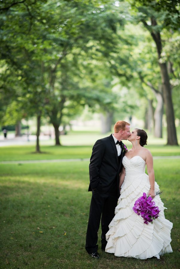 Bride and groom portraits in New Brunswick, NJ. Captured by awesome northern NJ wedding photographer Ben Lau.