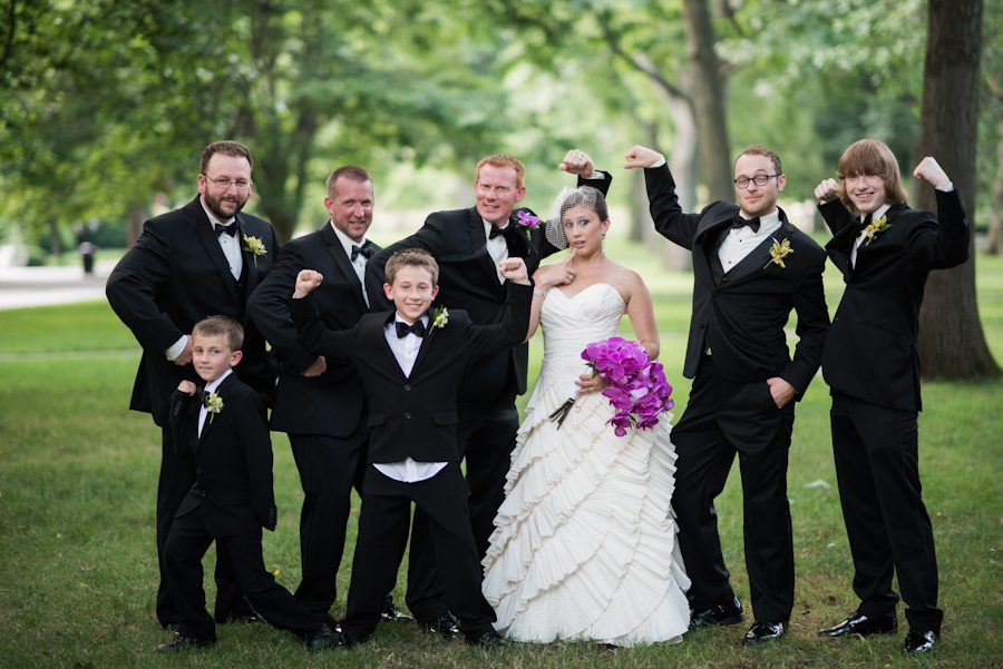 Bridal party portraits in New Brunswick, NJ. Captured by awesome northern NJ wedding photographer Ben Lau.