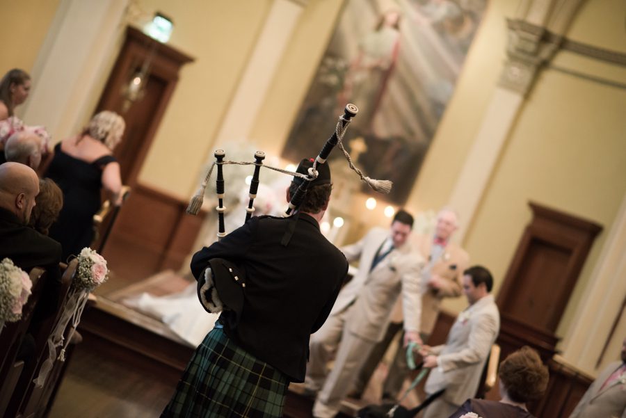 Wedding at Notre Dame of Maryland. Captured by Baltimore wedding photographer Ben Lau.