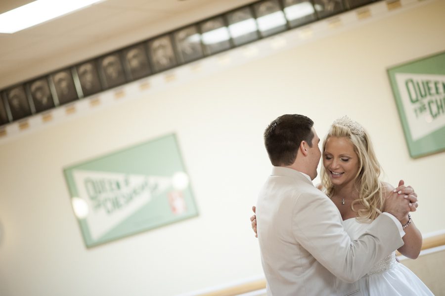 First dances during a wedding at the Baltimore Yacht Club. Captured by Baltimore wedding photographer Ben Lau.