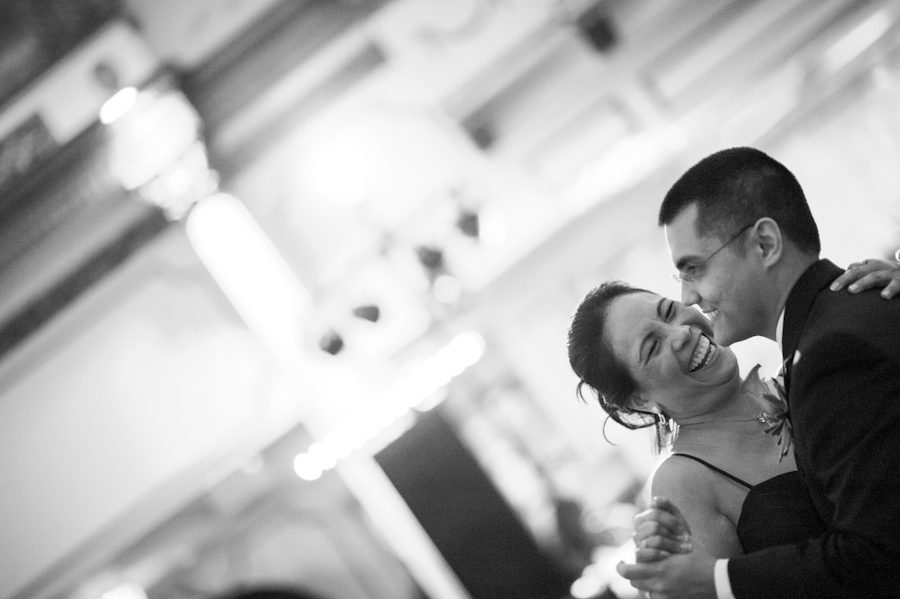Groom and mother dance at the Crystal Plaza in Livingston, NJ. Captured by NJ wedding photographer Ben Lau.