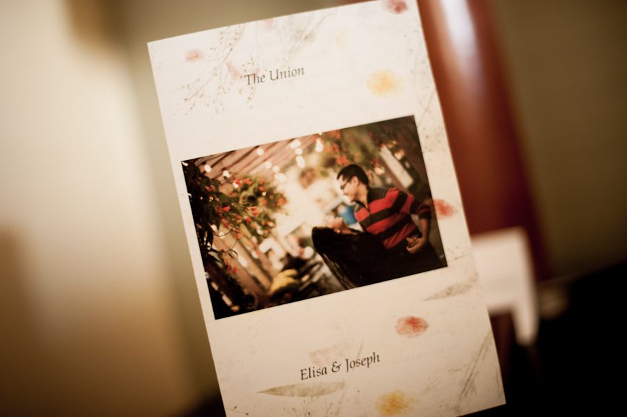 Invitations to Elisa and Joe's wedding at the Crystal Plaza in Livingston, NJ. Captured by NJ wedding photographer Ben Lau.