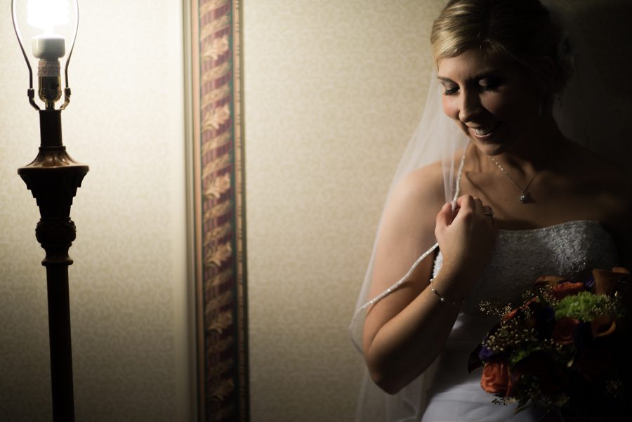 Bridal portraits at the Madison Hotel in Morristown, NJ. Captured by NJ wedding photographer Ben Lau.