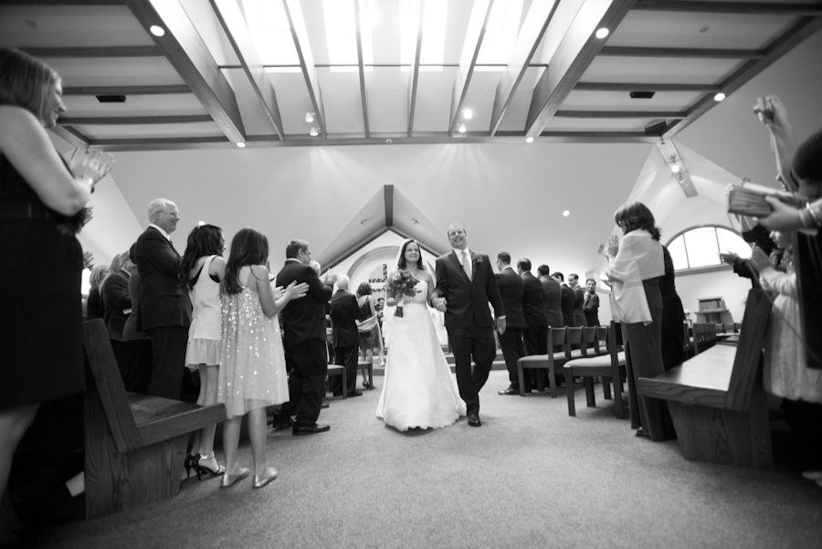 Wedding ceremony at St. James Church in Pennington, NJ. Captured by NJ wedding photographer Ben Lau.