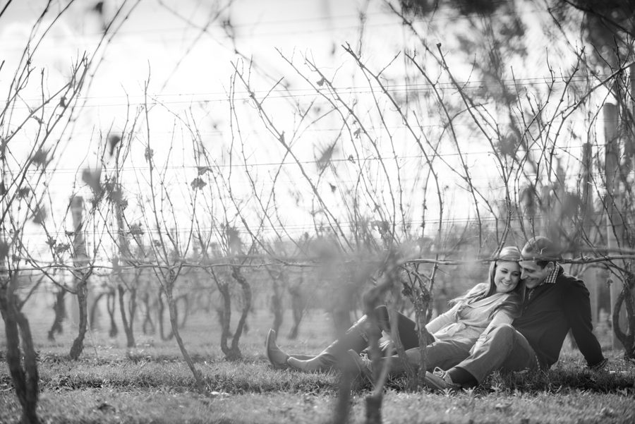 Keriann and John's engagement session on NJ's wine trail, captured by Ben Lau Photography.