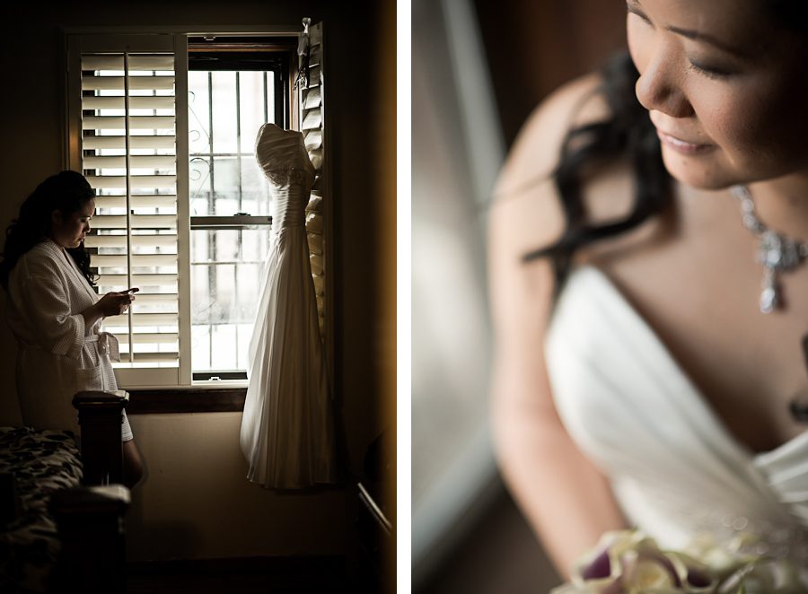 Wedding prep for Jenny and Jeff's wedding at Snug Harbor in Staten Island. Captured by NYC wedding photographer Ben Lau.