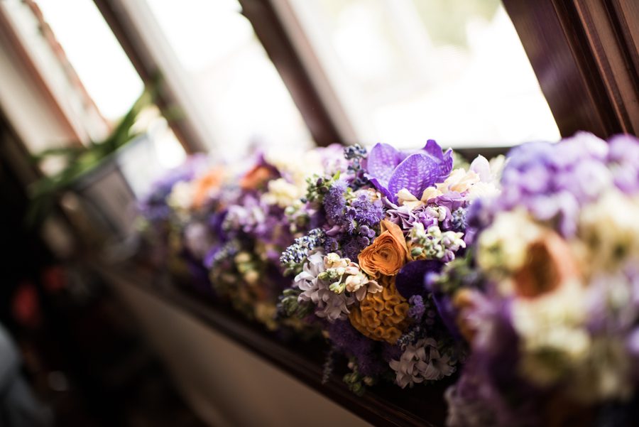 Flowers for Sally and Terence's wedding at the VIP Country Club in Westchester, NY. Captured by NYC wedding photographer Ben Lau.