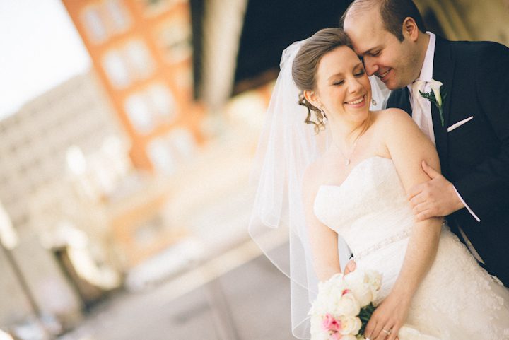 Bridal portraits near the Liberty House in Jersey City, NJ. Captured by NYC wedding photographer Ben Lau.