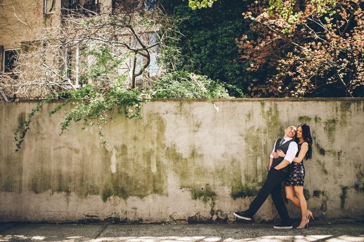 Lisa and Cyrus' NYC engagement session in West Village with Ben Lau Photography.