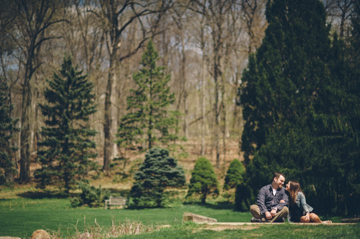 Engagement session in Morristown with NJ wedding photographer Ben Lau.