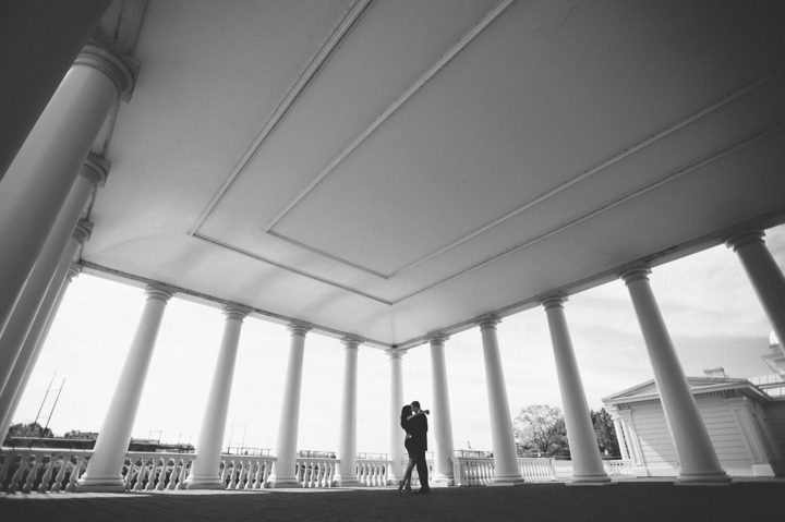 Melissa and Joe's engagement session at the Waterworks in Philadelphia, PA. Captured by NJ wedding photographer Ben Lau.