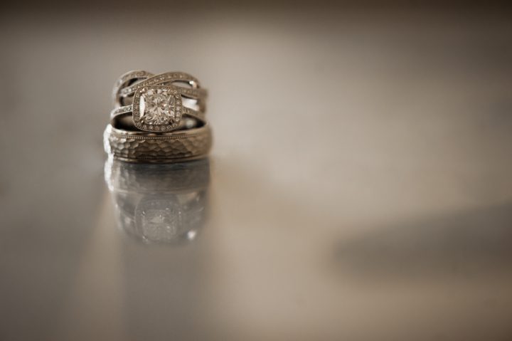 Ring shot at the Hempstead House in Sands Point Preserve, Long Island. Captured by NYC wedding photographer Ben Lau.
