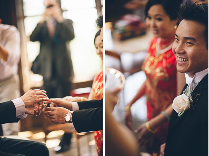 Chinese wedding tea ceremony at the Hempstead House in Sands Point Preserve, Long Island. Captured by NYC wedding photographer Ben Lau.