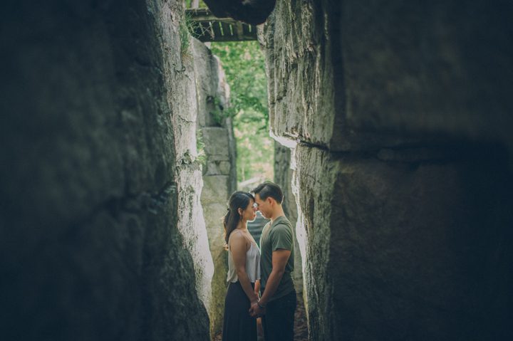 Engagement session at the Mohonk Mountain House in New Paltz, NY. Captured by NYC wedding photographer Ben Lau.