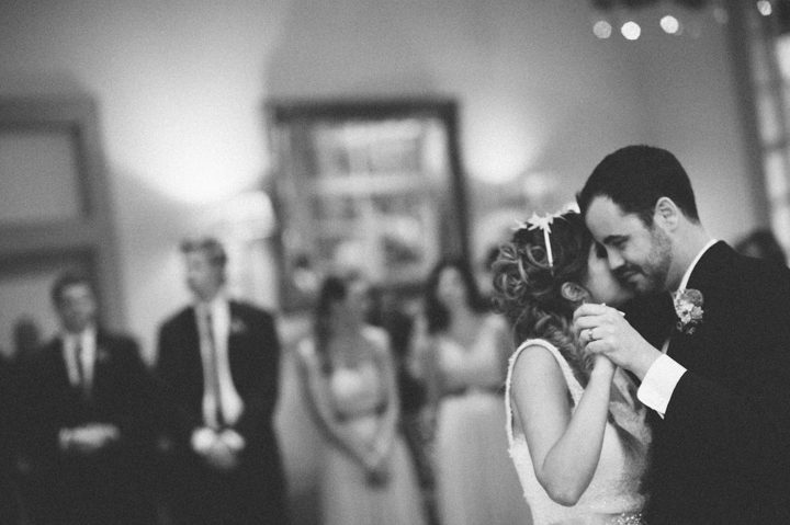 First dance during a wedding at the Stone House in Stirling Ridge. Captured by NJ wedding photographer Ben Lau.