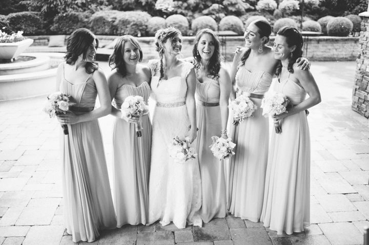 Bridal party photos at the Stone House at Stirling Ridge. Captured by NJ Wedding Photographer Ben Lau.