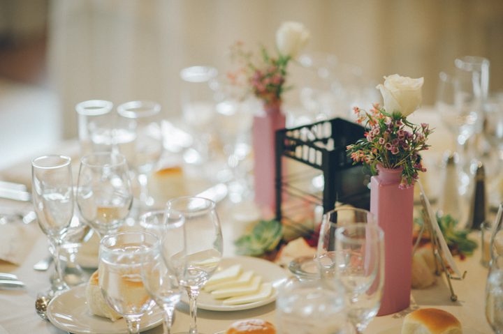 Wedding reception details at the Stone House in Stirling Ridge. Captured by NJ wedding photographer Ben Lau.