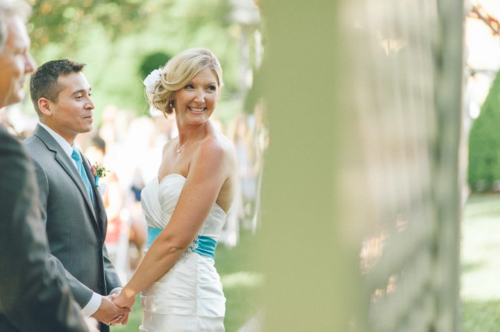 Wedding ceremony at the Antrim 1844 Country House in Taneytown, MD. Captured by Baltimore wedding photographer Ben Lau.