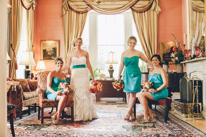 Bridal party photos at the Antrim 1844 Country House in Taneytown, MD. Captured by Baltimore wedding photographer Ben Lau.