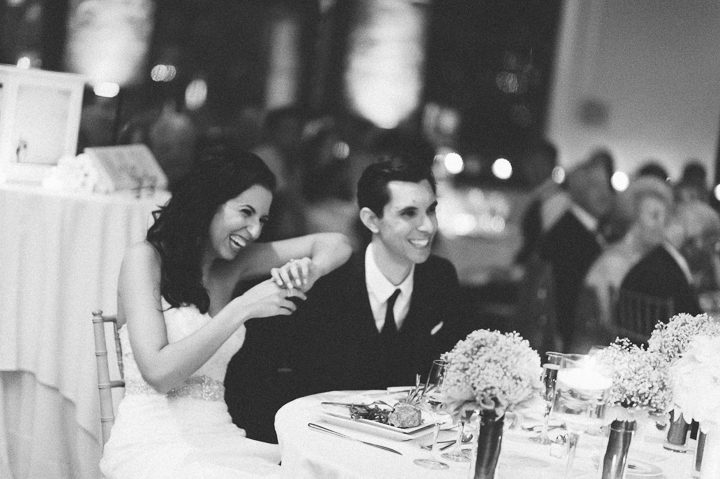 Wedding reception at the Tribeca Rooftop. Captured by NYC wedding photographer Ben Lau.