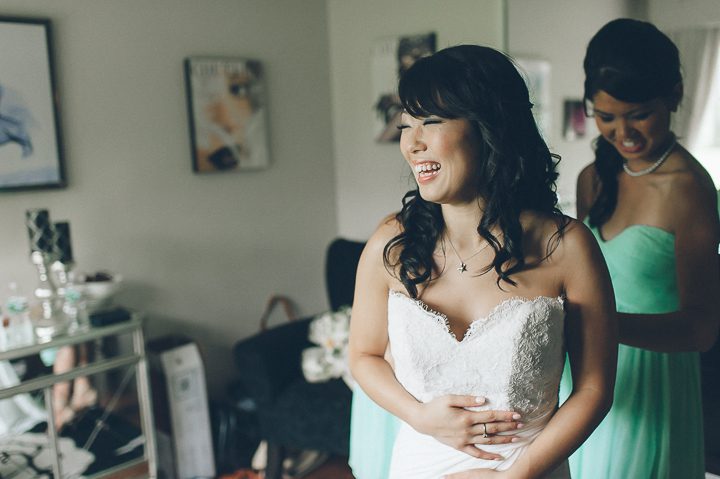 Bride prepares for her wedding at Falkirk Estates in Central Valley, NY. Captured by NYC wedding photographer Ben Lau.