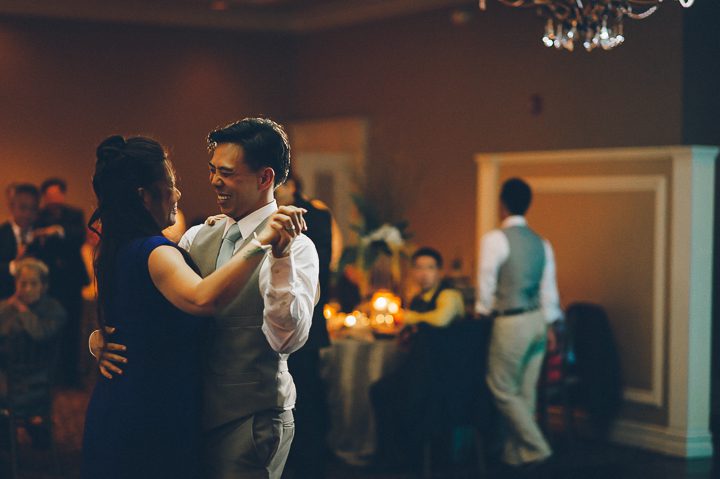 First dances during a wedding reception at Falkirk Estates in Central Valley, NY. Captured by NYC wedding photographer Ben Lau.