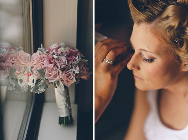 Bridal prep for an Indian Trail Club Wedding in Franklin Lakes, NJ. Captured by Northern NJ wedding photographer Ben Lau.