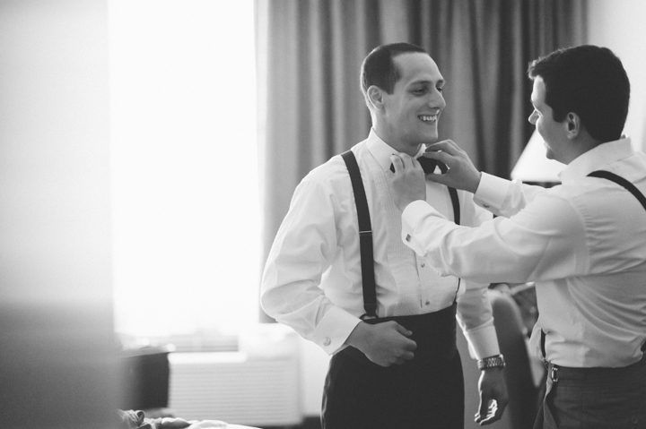 Groom prep for an Indian Trail Club Wedding in Franklin Lakes, NJ. Captured by Northern NJ wedding photographer Ben Lau.