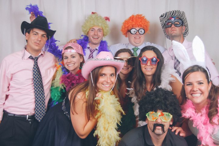 Photobooth for an Indian Trail Club wedding in Franklin Lakes, NJ. Captured by NJ wedding photographer Ben Lau.