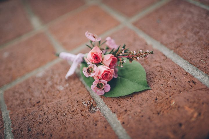 BoutonniÃ¨re for a wedding at the Ritz Carlton in San Francisco, CA. Captured by NYC wedding photographer Ben Lau.