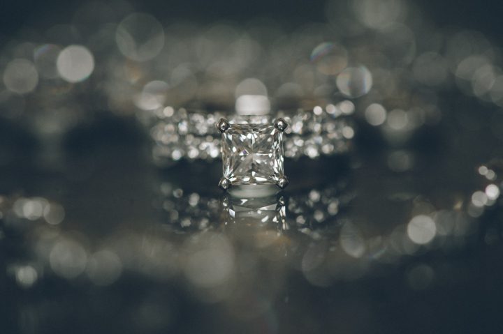 Wedding rings at the Ritz Carlton in San Francisco, CA. Captured by NYC wedding photographer Ben Lau.