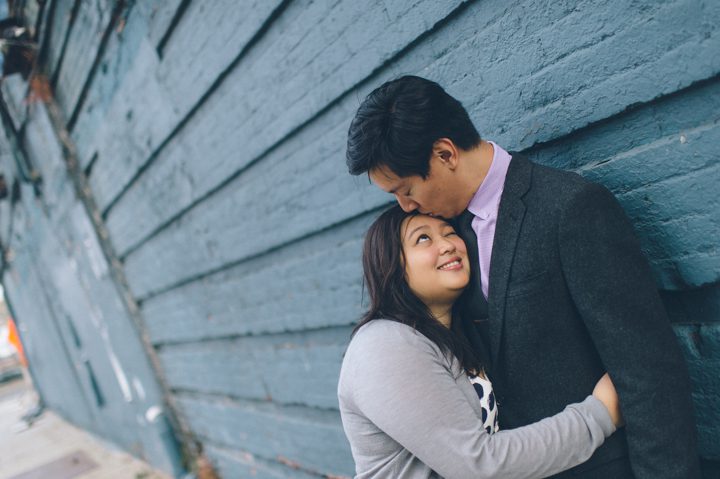 Meatpacking engagement session captured by NYC wedding photographer Ben Lau.