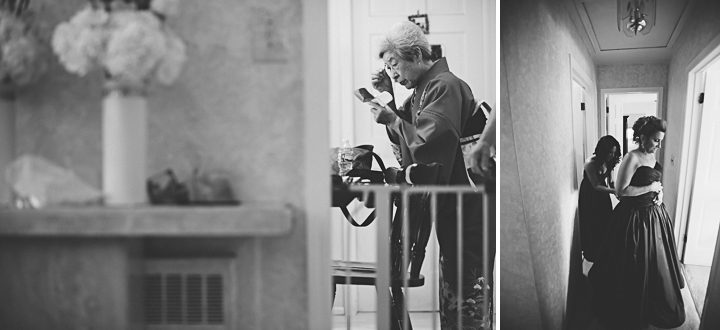 Grandmother of the bride preps for her wedding at The Palace at Somerset Park, NJ. Captured by awesome NJ wedding photographer Ben Lau.