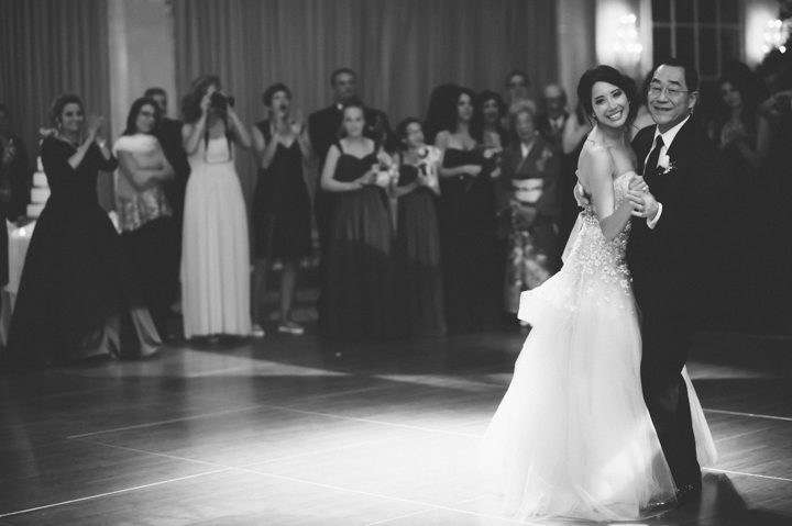 Bride dances with her father at The Palace at Somerset Park, NJ. Captured by awesome NJ wedding photographer Ben Lau.