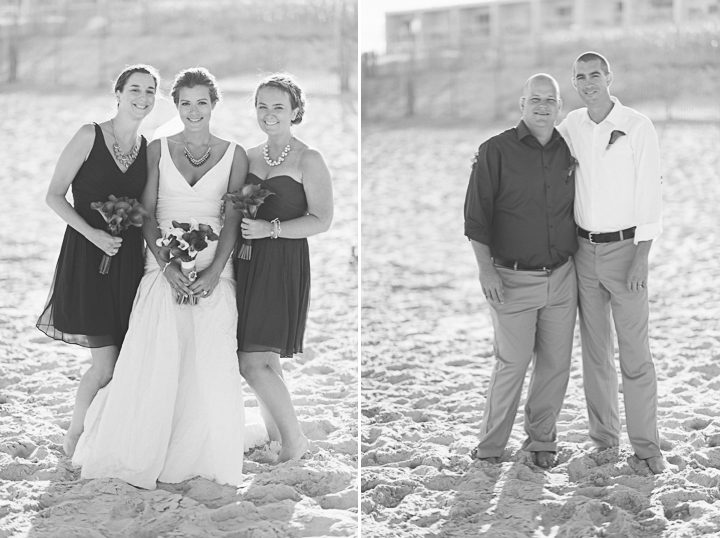 Bridal party portraits for a wedding at the Sea Shell Resort in Long Beach Island, NJ. Captured by NJ wedding photographer Ben Lau.