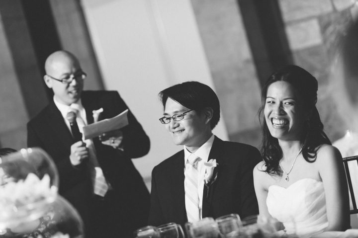 Toasts during a Tappan Hill Mansion wedding reception. Captured by NYC wedding photographer Ben Lau.