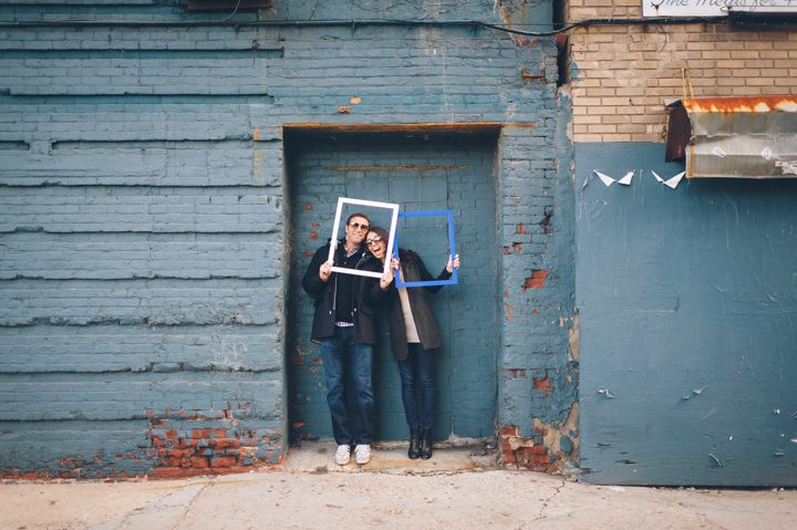 Danielle and Matt during their engagement session with NYC wedding photographer Ben Lau.