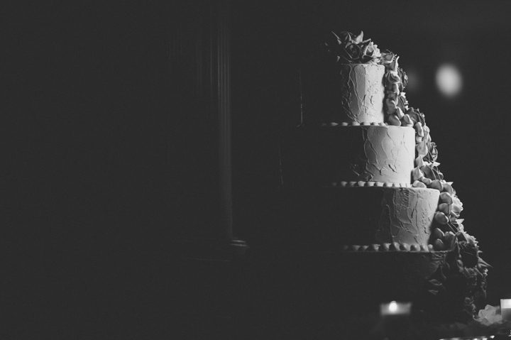 Wedding cake for a Westmount Country Club Wedding in Woodland Park, NJ. Captured by awesome NJ wedding photographer Ben Lau.