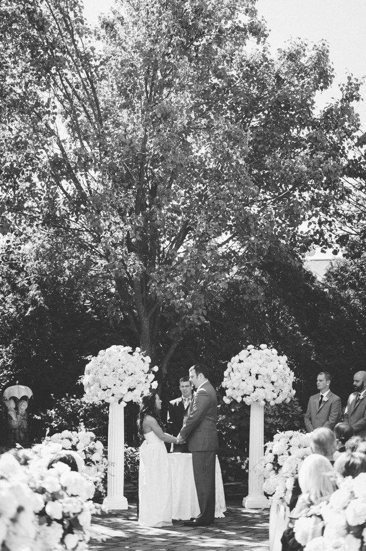 Westmount Country Club wedding ceremony in Woodland Park, NJ. Captured by awesome NJ wedding photographer Ben Lau.