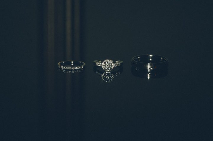 Wedding rings for Westmount Country Club Wedding in Woodland Park, NJ. Captured by awesome NJ wedding photographer Ben Lau.