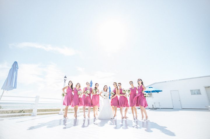Bridal party portraits at Oceanbleu in Westhampton, NY. Captured by NYC wedding photographer Ben Lau.