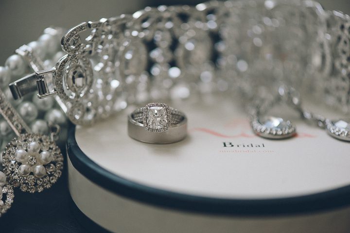Wedding rings at the Belvedere Hotel in Baltimore, MD. Captured by NYC wedding photographer Ben Lau.