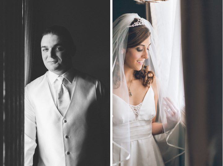 Bride and groom's portraits for their wedding at Glen Cove Mansion. Captured by NYC wedding photographer Ben Lau.